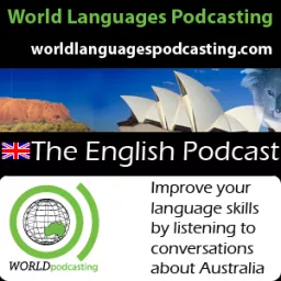 English Podcast - Improve your English language skills by listening to conversations about Australian culture artwork