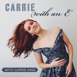 Carrie with an E Podcast artwork