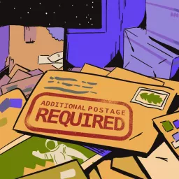 Additional Postage Required Podcast artwork